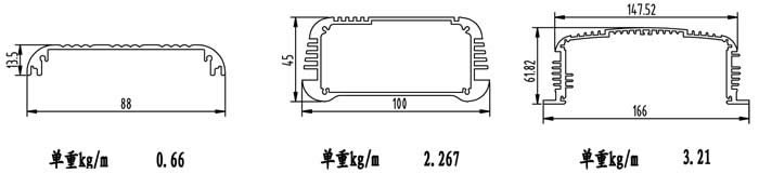 電源擠壓鋁型材外殼